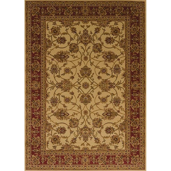 United Weavers 5 ft. 3 in. x 7 ft. 2 in. Affinity Reza Area RugIvory 750 00815 58 - main